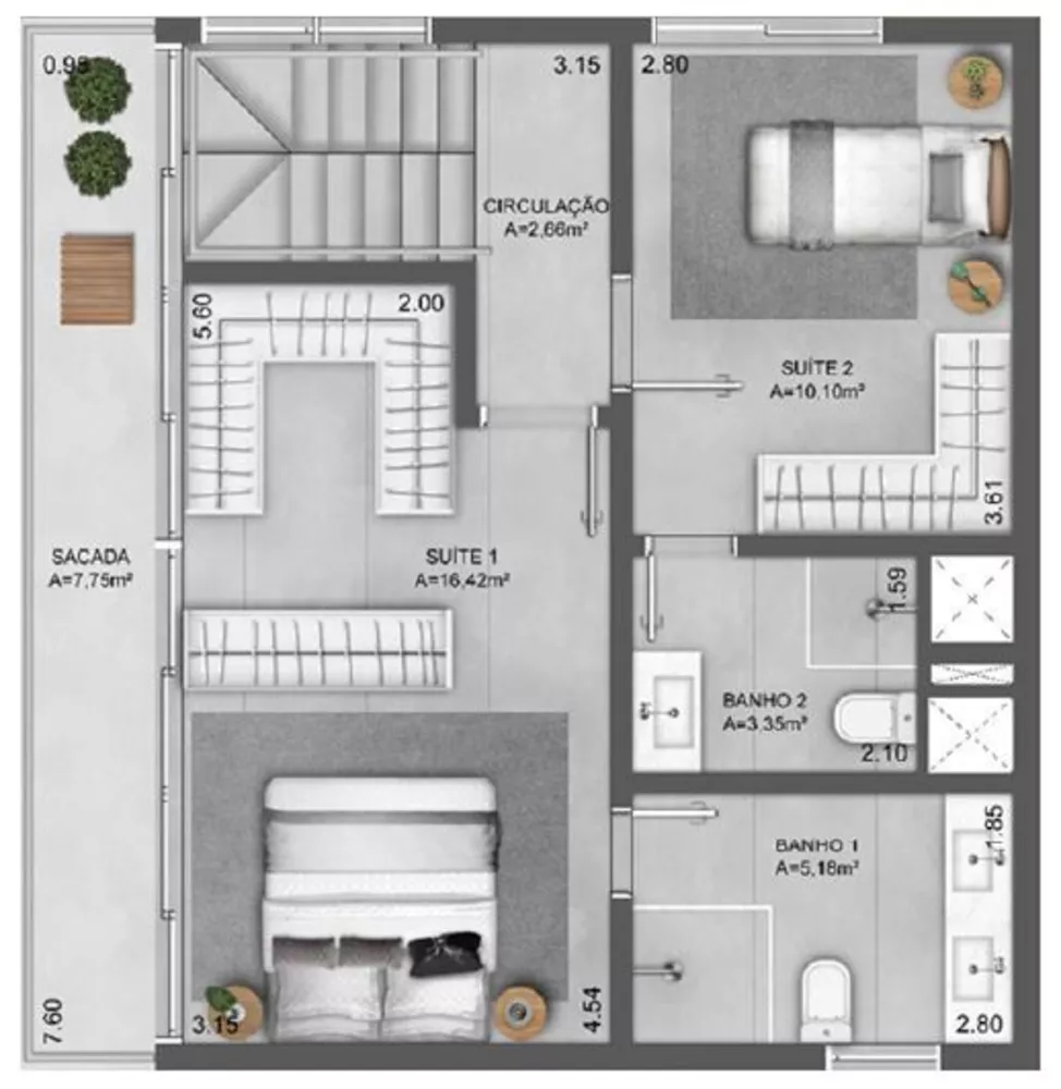 Cobertura à venda com 2 quartos, 171m² - Foto 26