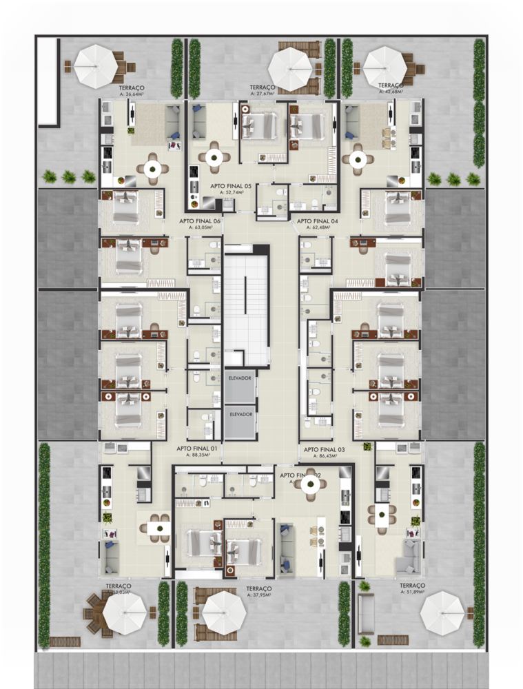 Apartamento, 2 quartos, 86 m² - Foto 3