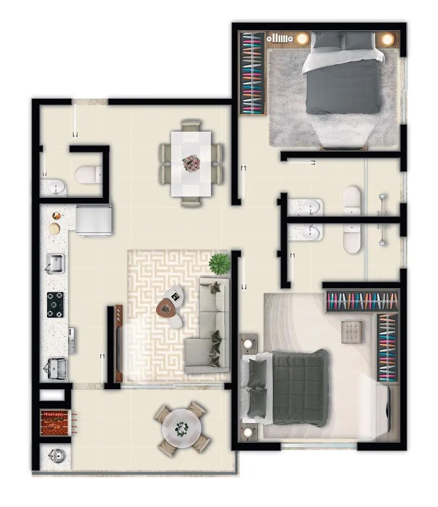 Apartamento, 2 quartos, 68 m² - Foto 8