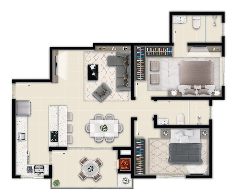 Apartamento, 2 quartos, 68 m² - Foto 9