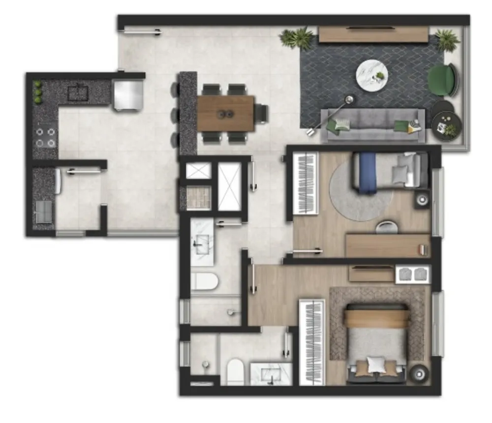Apartamento, 2 quartos, 71 m² - Foto 12
