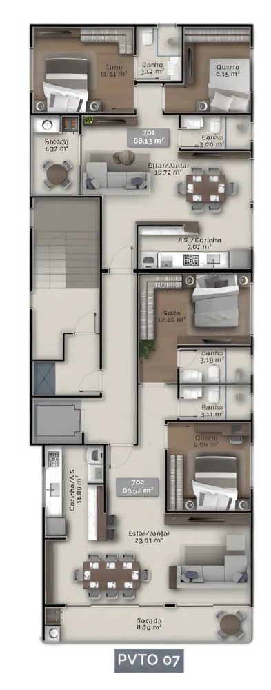 Apartamento, 2 quartos, 71 m² - Foto 12