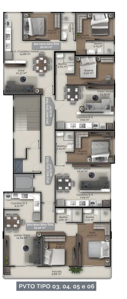 Apartamento, 2 quartos, 71 m² - Foto 11