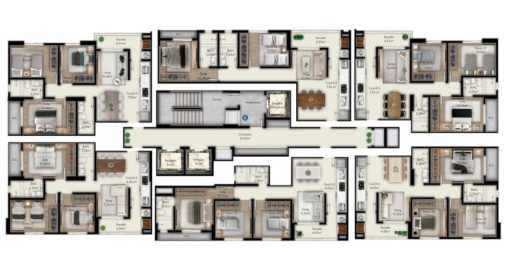 Apartamento, 2 quartos, 69 m² - Foto 7
