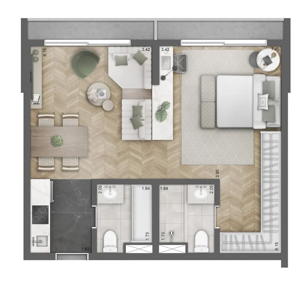 Apartamento, 1 quarto, 26 m² - Foto 11
