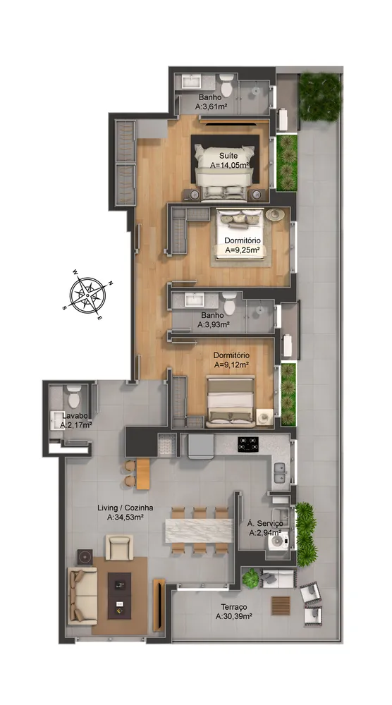 Apartamento, 2 quartos, 88 m² - Foto 15