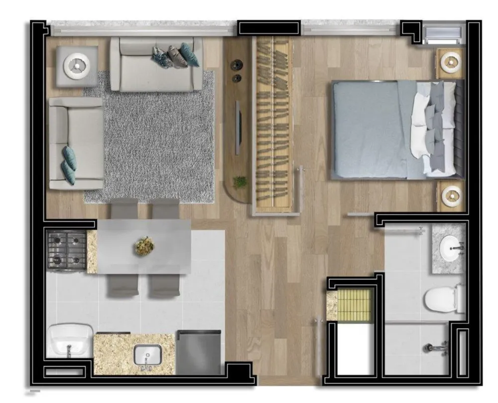 Apartamento, 2 quartos, 60 m² - Foto 10
