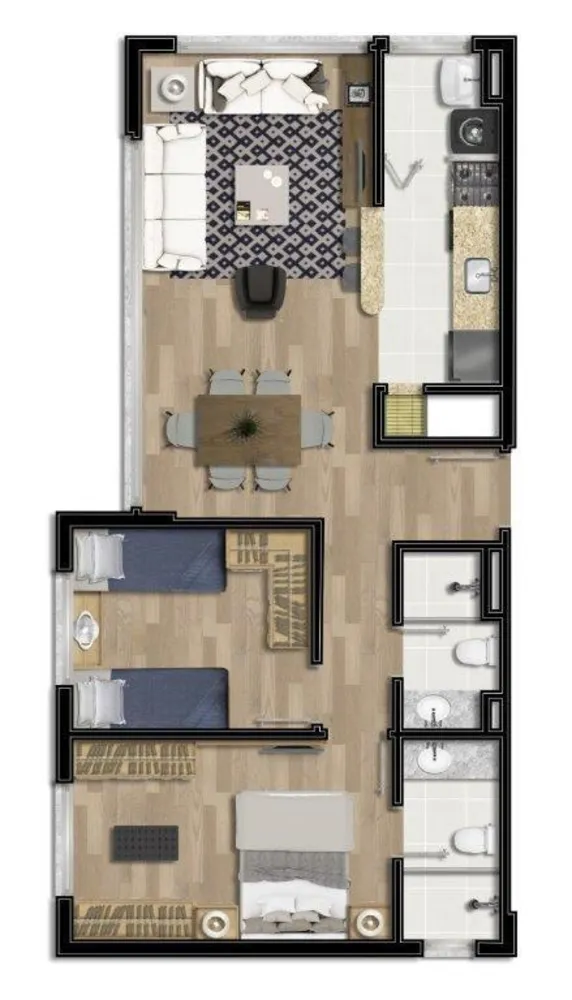 Apartamento, 2 quartos, 60 m² - Foto 11