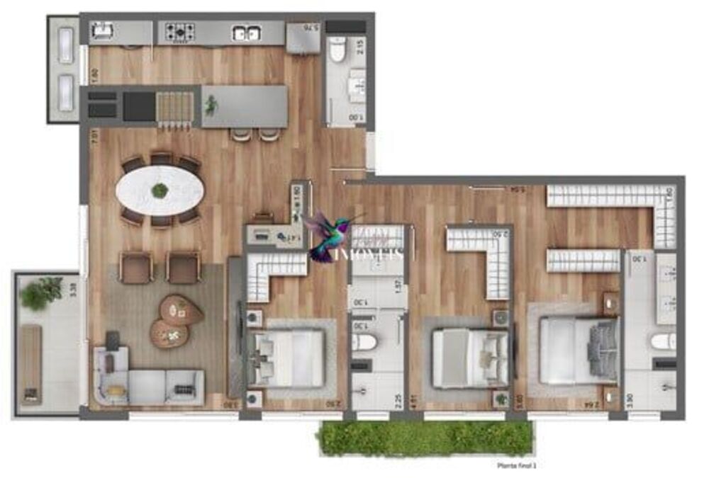 Apartamento, 3 quartos, 128 m² - Foto 1
