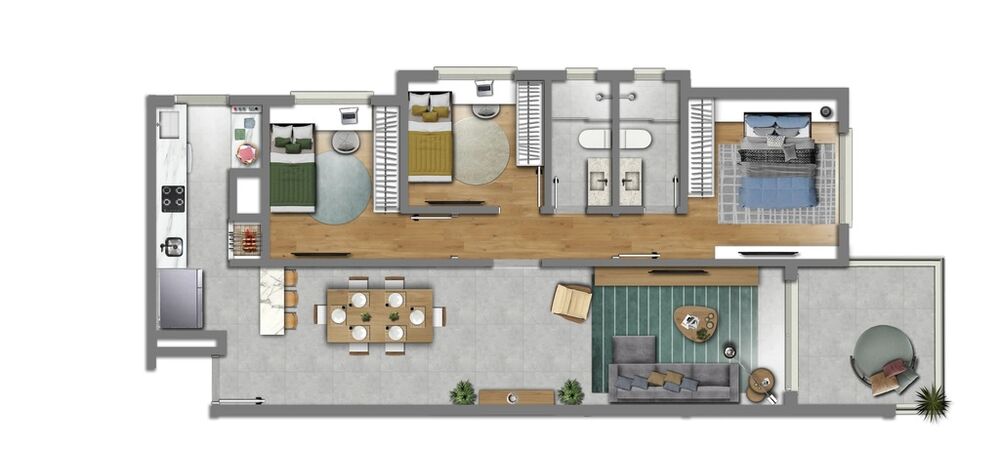 Apartamento, 3 quartos, 89 m² - Foto 1