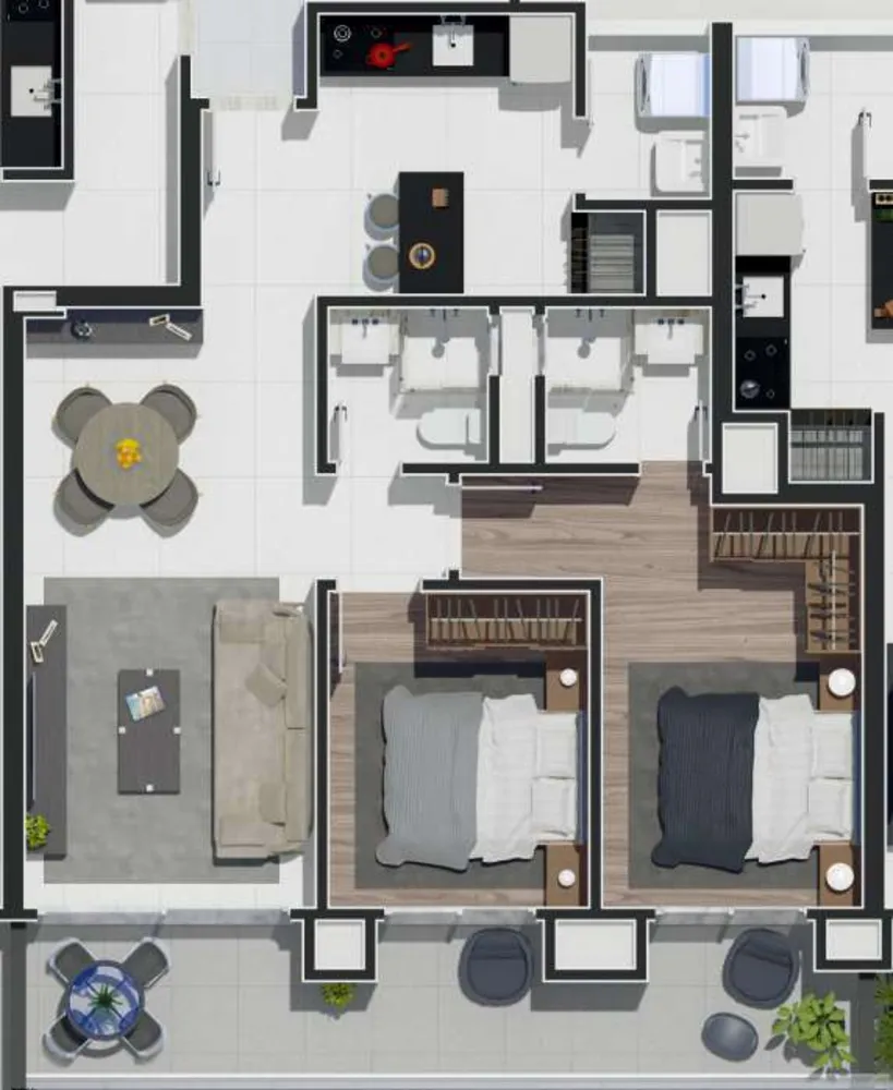 Apartamento, 2 quartos, 85 m² - Foto 2