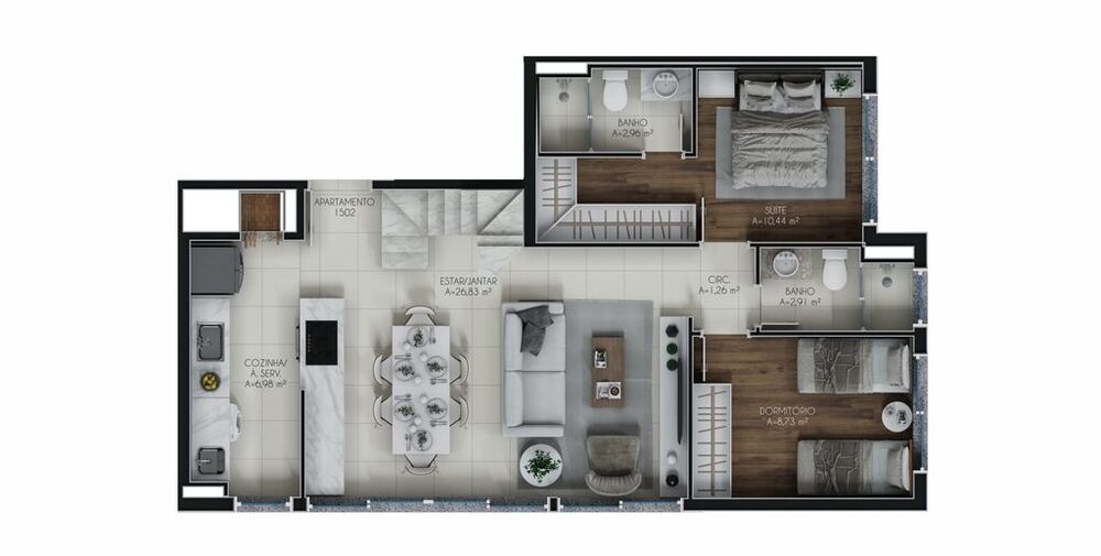 Cobertura, 3 quartos, 93 m² - Foto 11