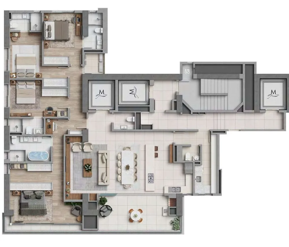 Apartamento, 4 quartos, 178 m² - Foto 3