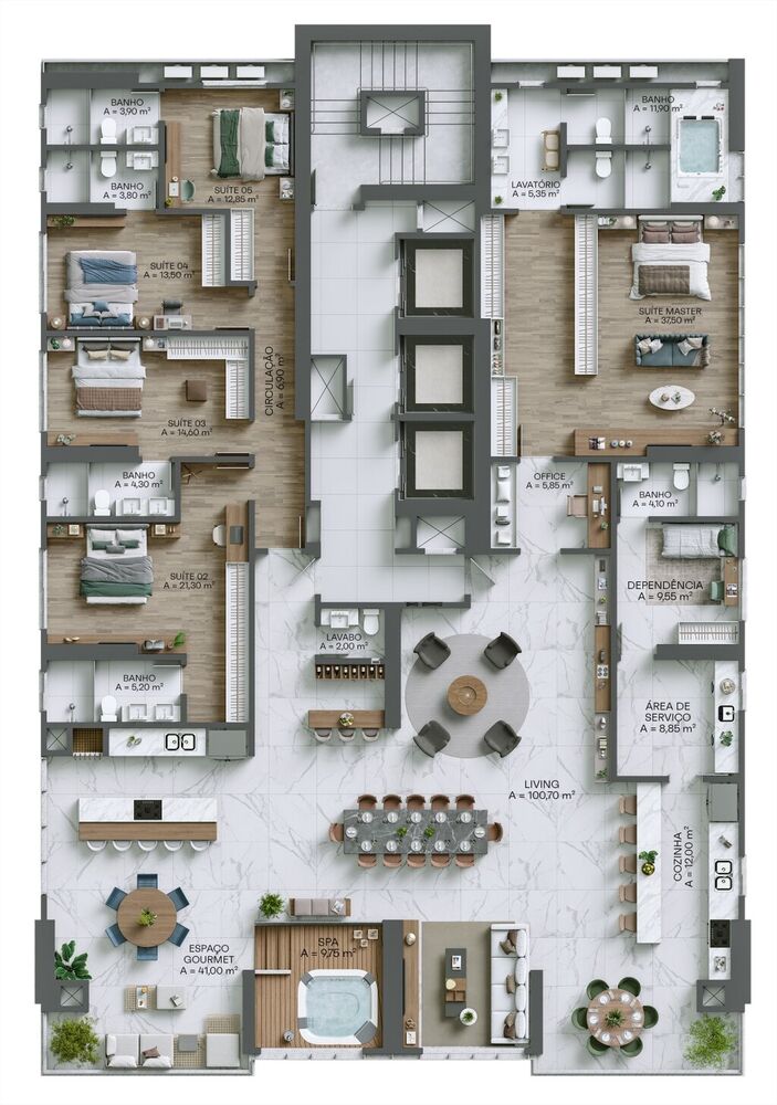 Apartamento, 4 quartos, 190 m² - Foto 2