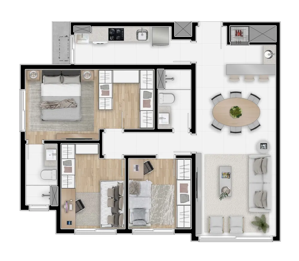 Apartamento, 2 quartos, 68 m² - Foto 12