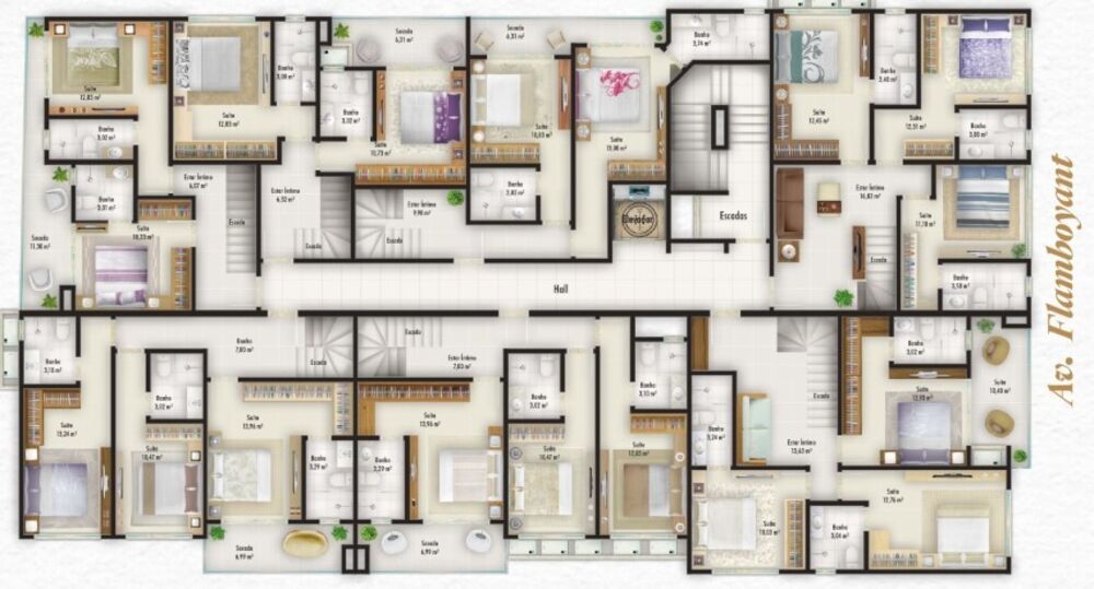 Apartamento à venda com 2 quartos, 72m² - Foto 4