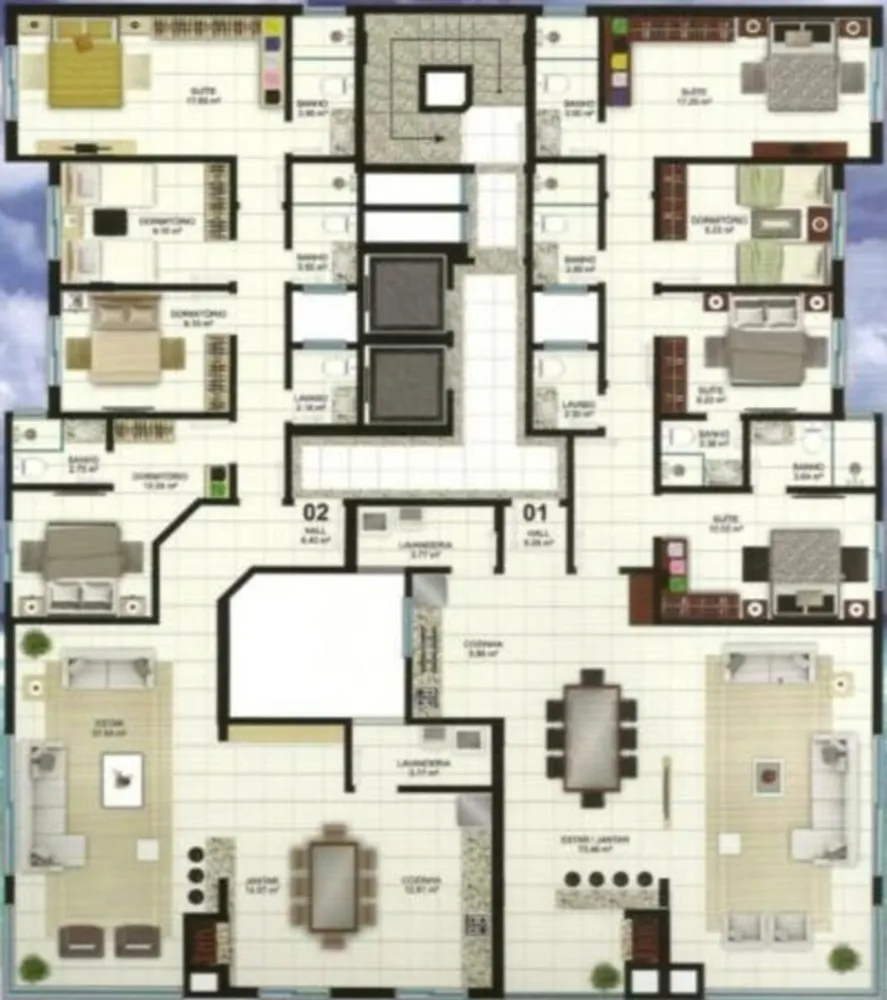 Apartamento, 2 quartos, 119 m² - Foto 3