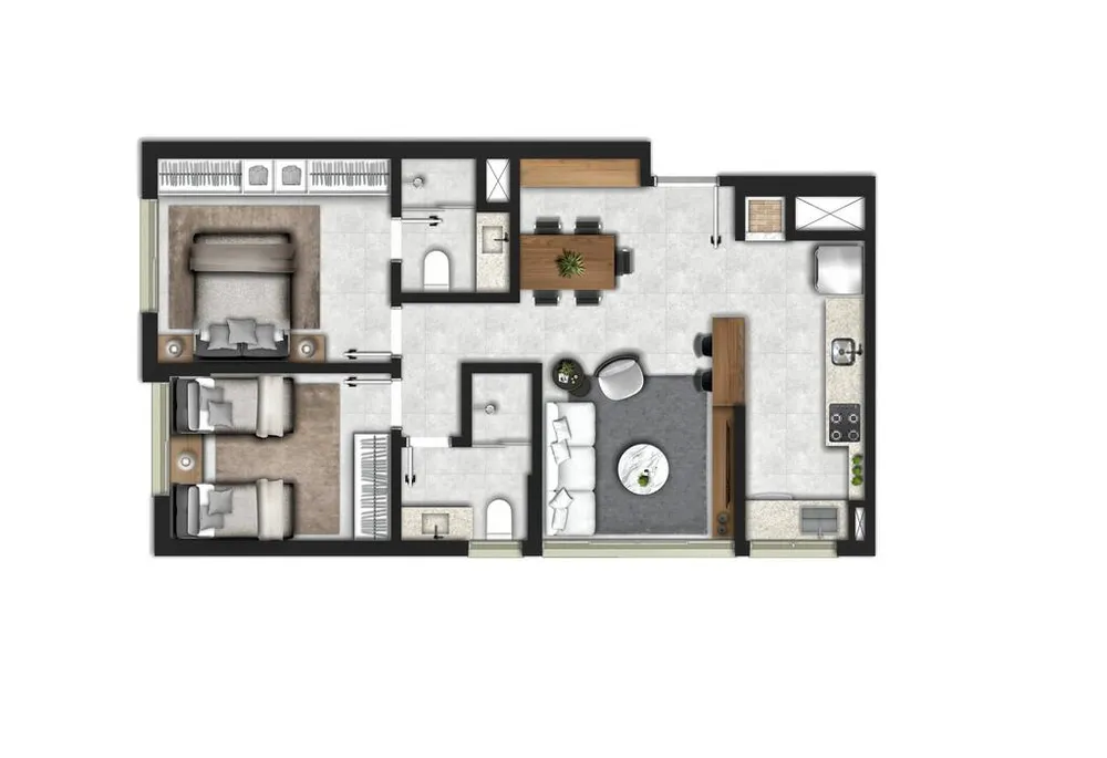 Apartamento, 2 quartos, 62 m² - Foto 7
