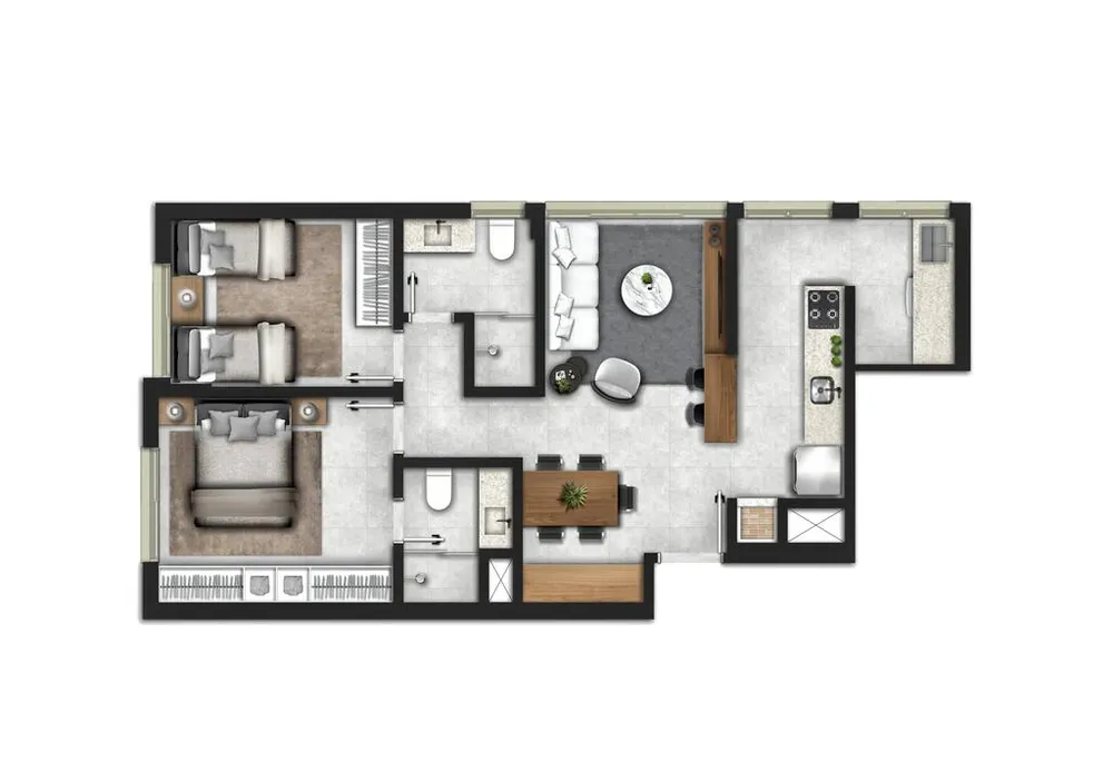 Apartamento, 2 quartos, 62 m² - Foto 8