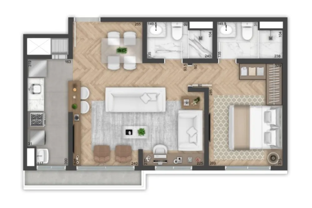 Apartamento, 3 quartos, 67 m² - Foto 19