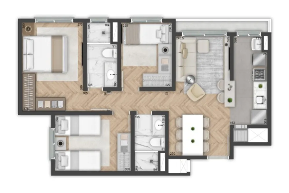 Apartamento, 3 quartos, 67 m² - Foto 20