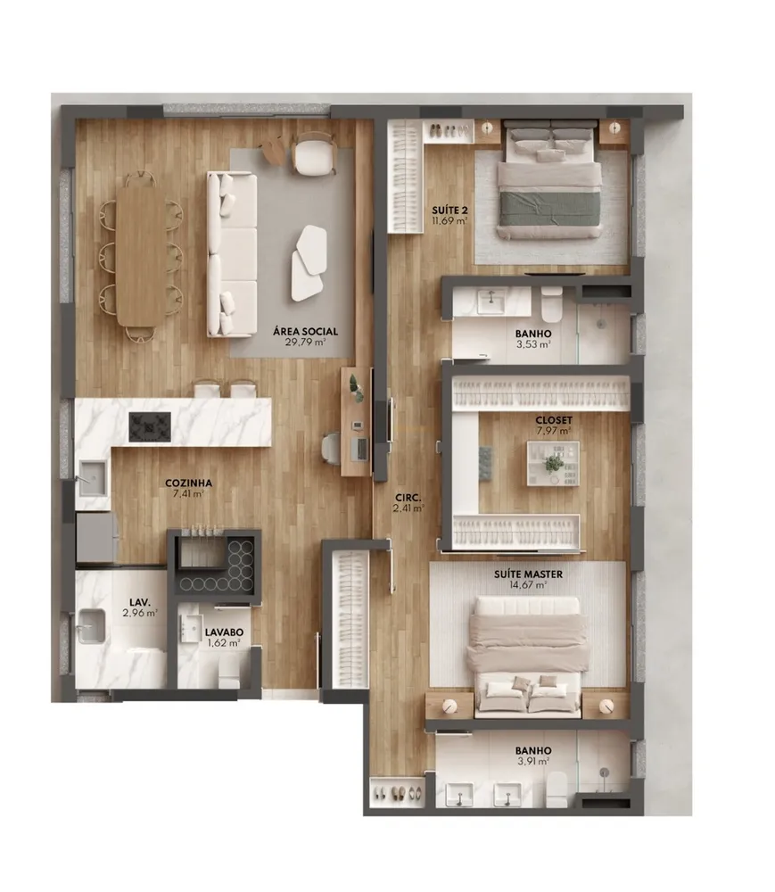 Cobertura, 3 quartos, 184 m² - Foto 12