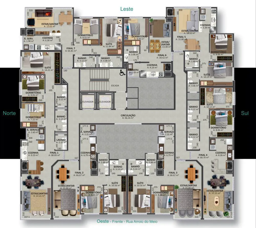 Apartamento, 2 quartos, 55 m² - Foto 3