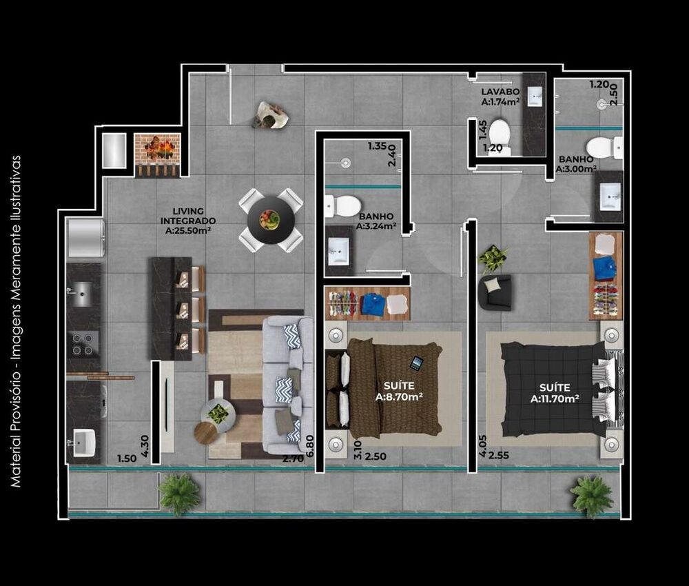 Apartamento, 2 quartos, 60 m² - Foto 8