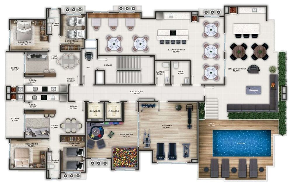 Apartamento, 2 quartos, 60 m² - Foto 9