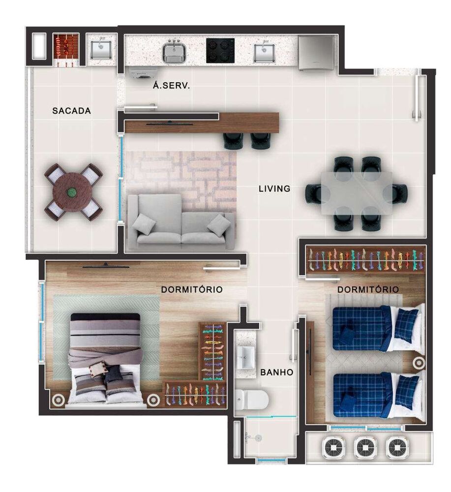 Apartamento, 2 quartos, 60 m² - Foto 11