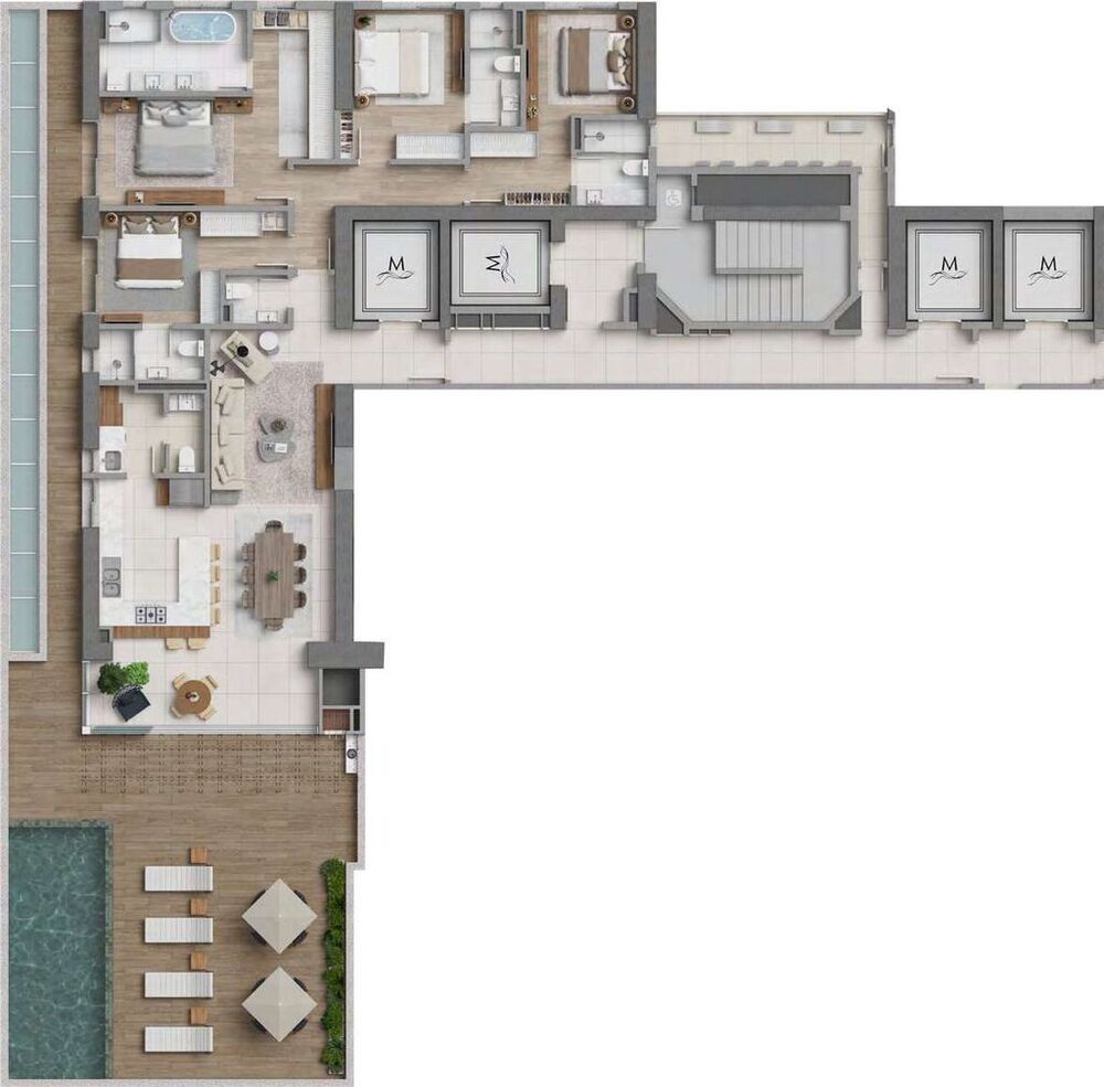 Apartamento, 4 quartos, 283 m² - Foto 2