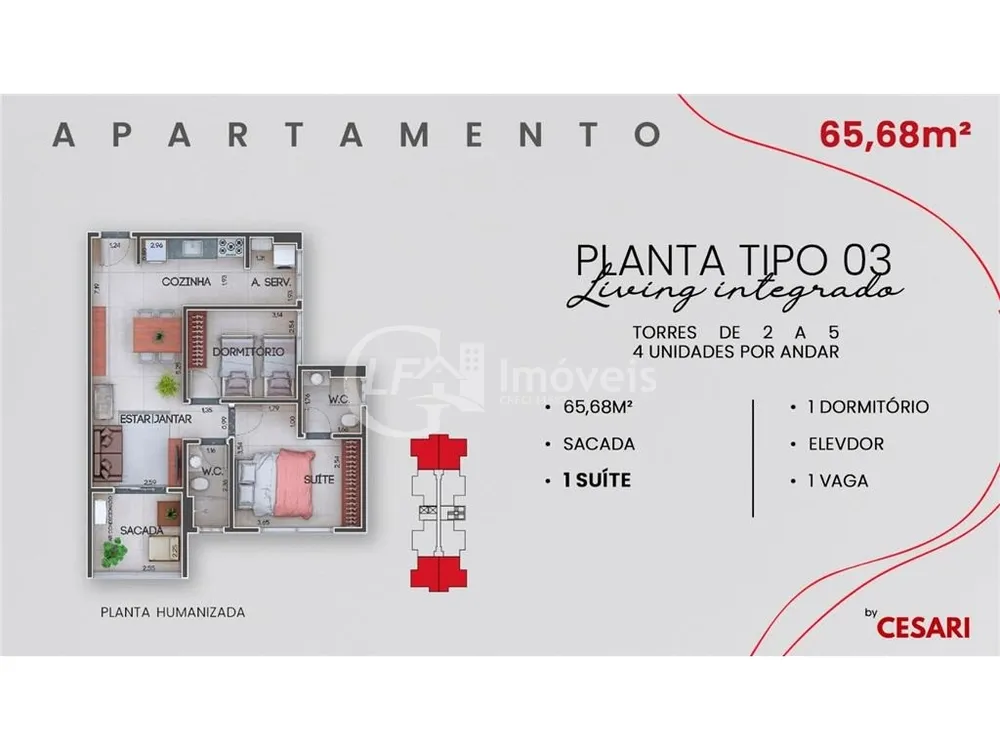 Apartamento, 2 quartos, 53 m² - Foto 17