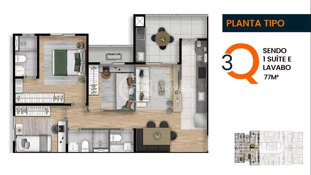 Apartamento, 2 quartos, 66 m² - Foto 7