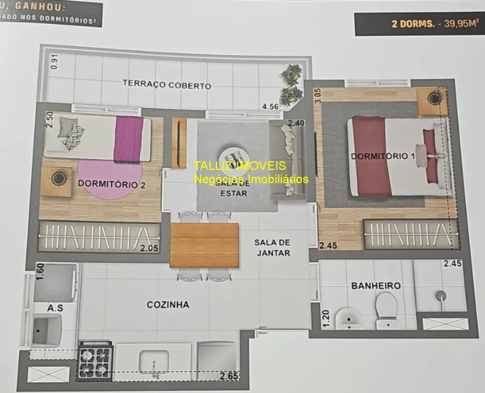 Apartamento, 1 quarto, 39 m² - Foto 6