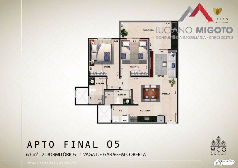 Apartamento à venda com 2 quartos, 90m² - Foto 8