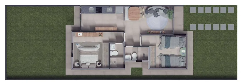 Casa de Condomínio, 2 quartos - Foto 7