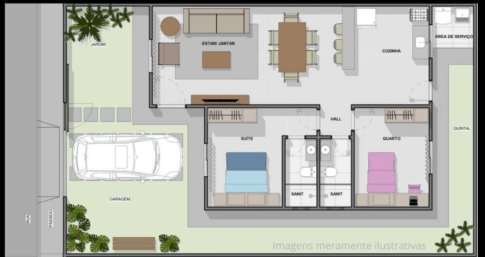 Casa, 2 quartos, 69 m² - Foto 4