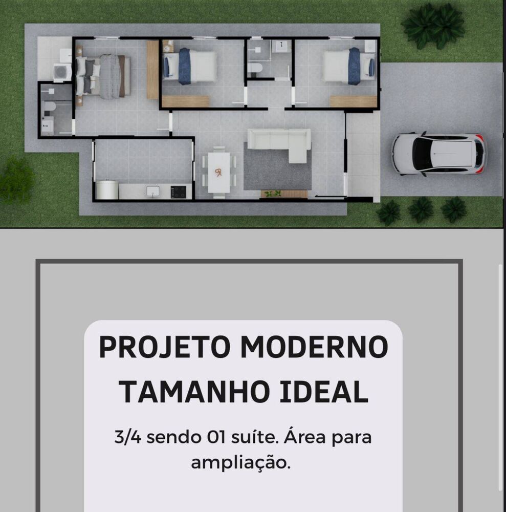 Casa, 3 quartos, 80 m² - Foto 3