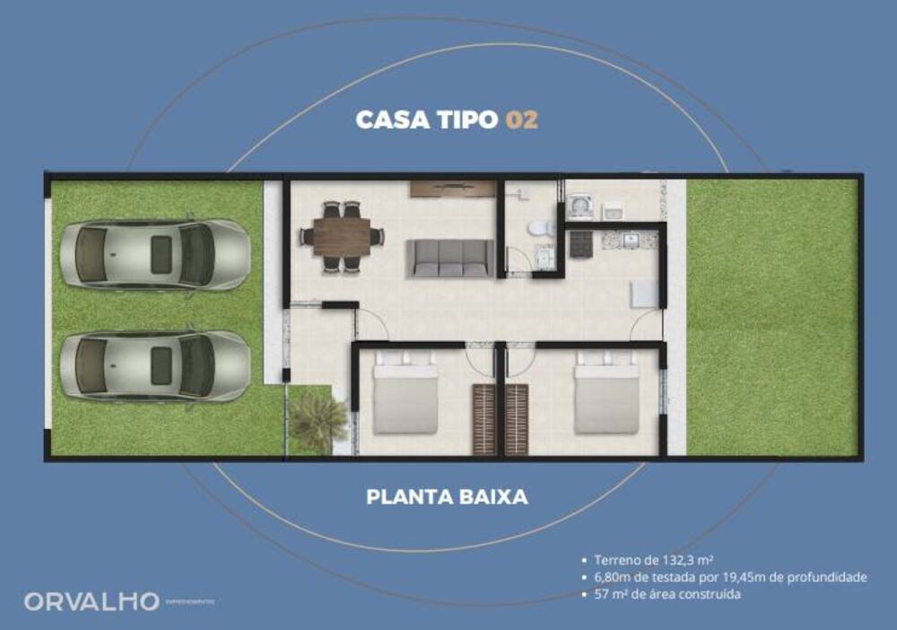 Casa, 2 quartos, 57 m² - Foto 5