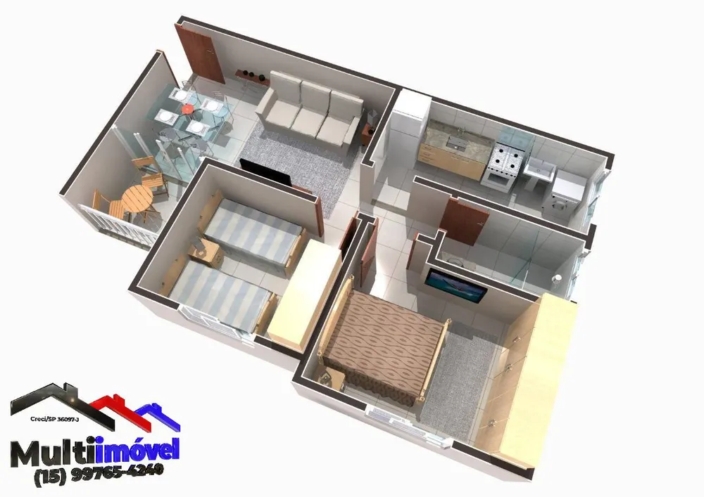 Apartamento, 2 quartos, 53 m² - Foto 4