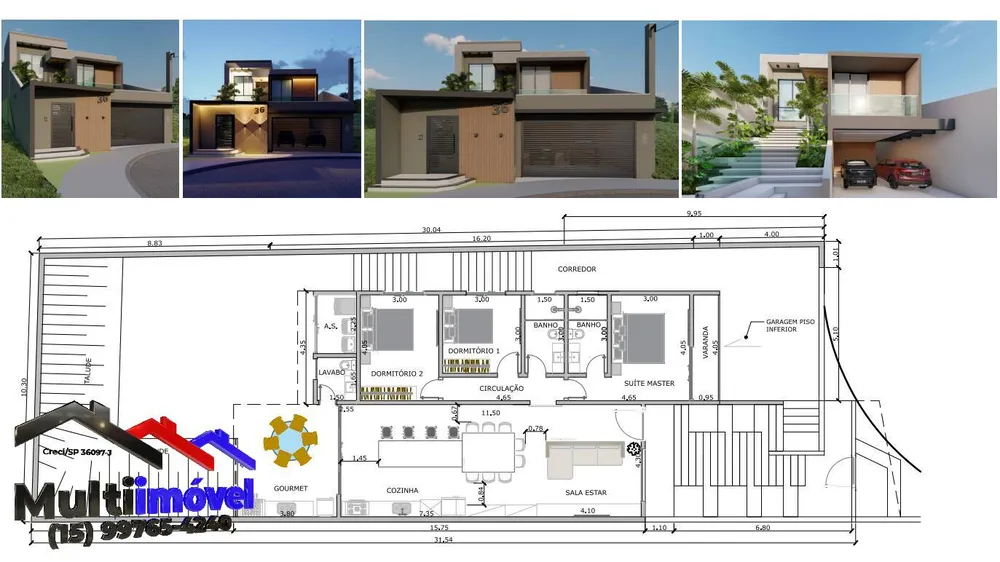 Casa, 3 quartos, 200 m² - Foto 2