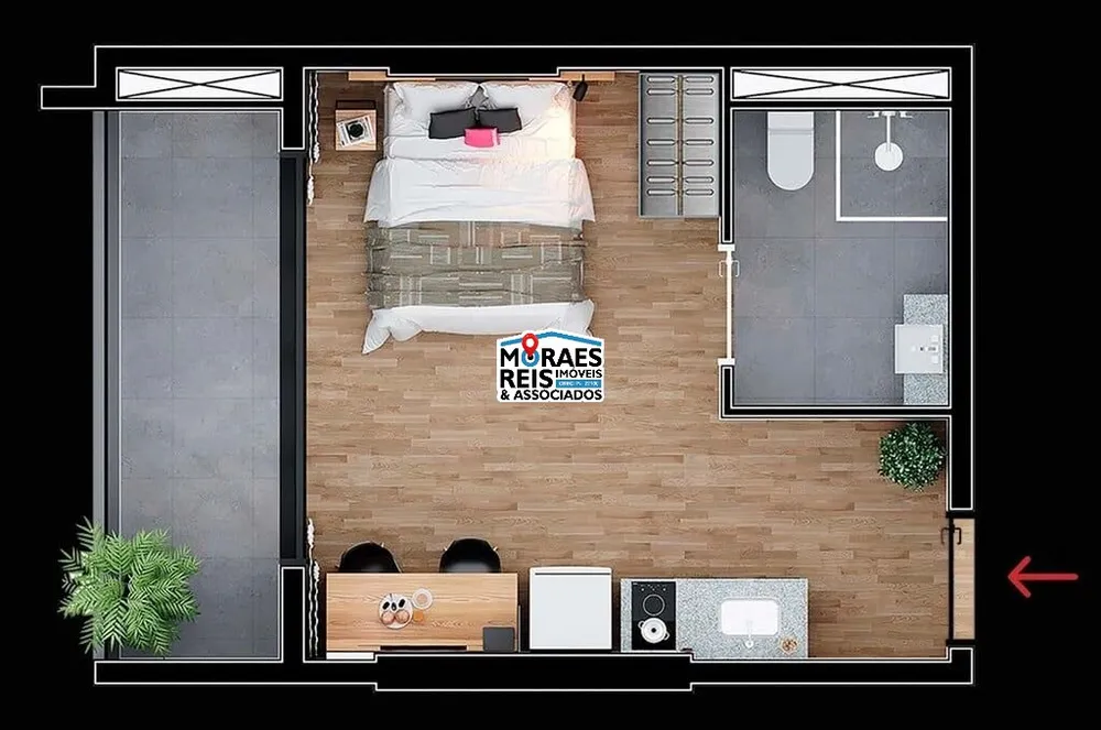 Apartamento, 1 quarto, 30 m² - Foto 4
