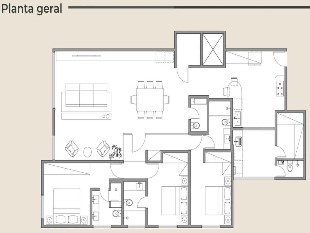 Apartamento, 3 quartos, 165 m² - Foto 3