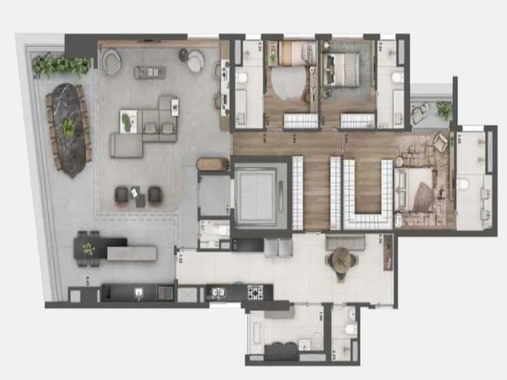 Apartamento, 3 quartos, 213 m² - Foto 2