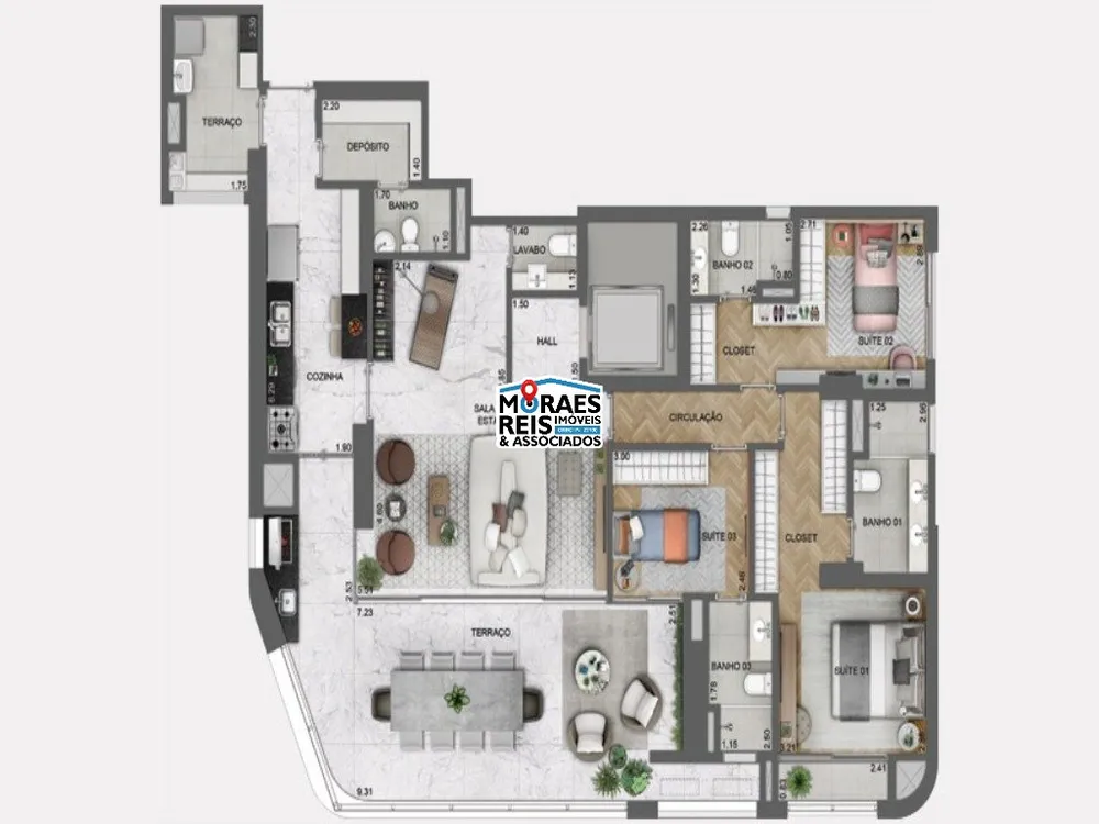 Apartamento, 3 quartos, 162 m² - Foto 8