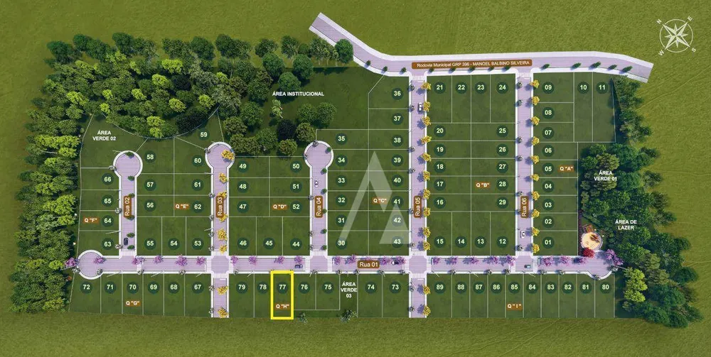 Loteamento e Condomínio, 383 m² - Foto 1
