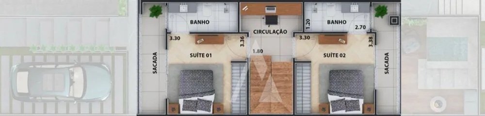 Casa de Condomínio, 2 quartos - Foto 8