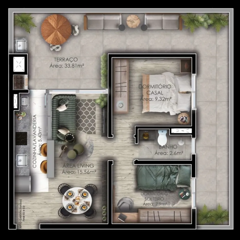 Apartamento, 2 quartos, 80 m² - Foto 1