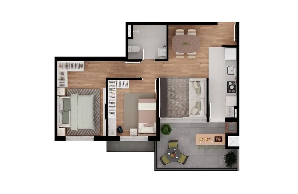 Apartamento, 2 quartos, 57 m² - Foto 16