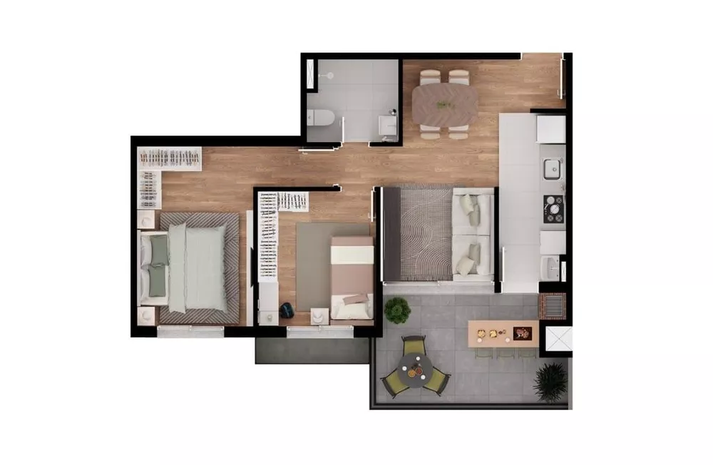 Apartamento, 2 quartos, 57 m² - Foto 10